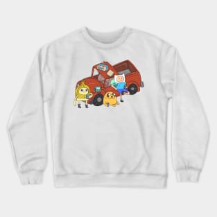 Adventure Time - We Fixed a Truck Crewneck Sweatshirt